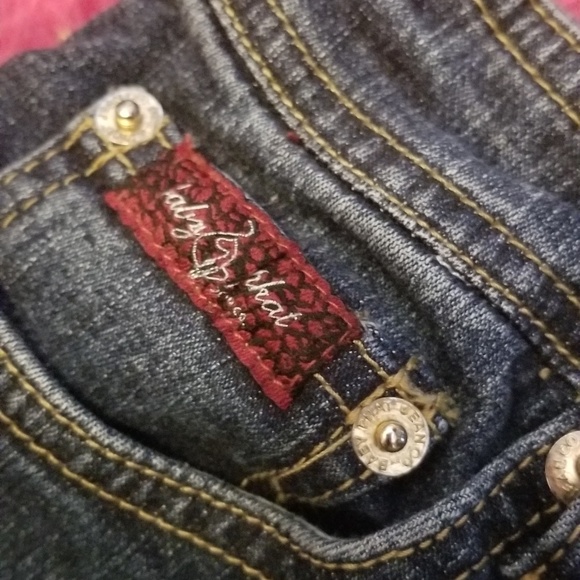 **SOLD** Baby Phat Embellished Crop Jeans - Picture 8 of 8